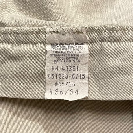 80s- Polo Ralph Lauren Two Tuck Chino Pants W36
