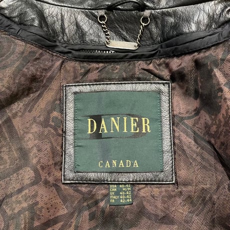 90s- DANIER Leather Jacket with Detachable Liner
