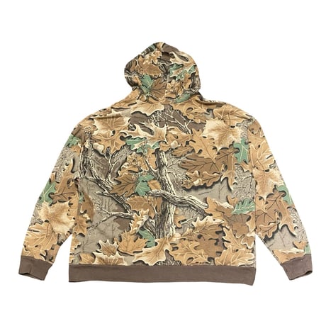 80s- Camp Gear Collection Real Tree Camo Zip Hoodie