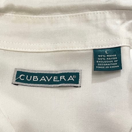 00s- CUBAVERA Linen Rayon Guayabera shirt