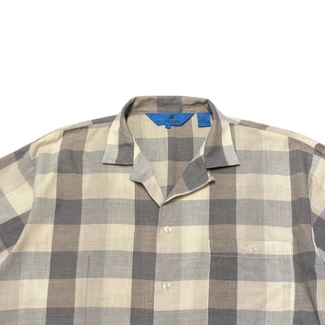 80s~ SOUTH BAY Poly/Cotton Plaid Shirt