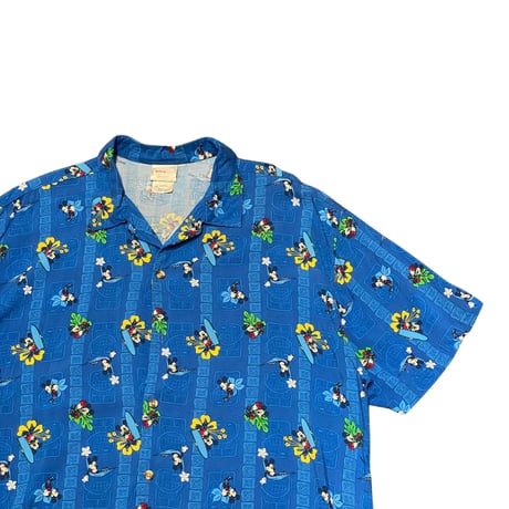 DISNEY Rayon Aloha Shirt