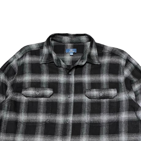 00s- GEORGE Cotton/Rayon Flannel Shirt