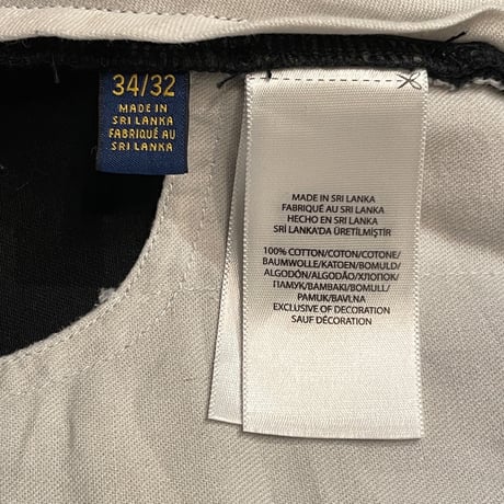 Polo Ralph Lauren Black Chino Pants