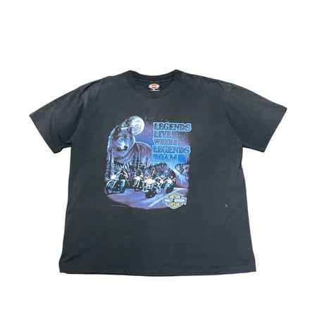 90s Harley-Davidson Wolf & Rider T-Shirt