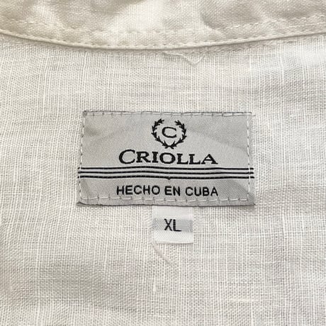 00s- CRIOLLA Linen Guayabera shirt
