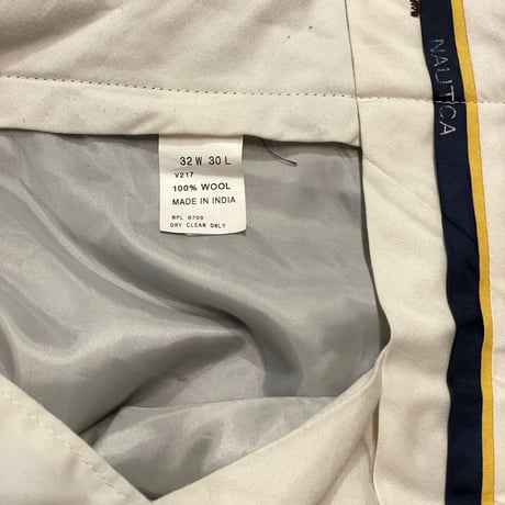 90s- Nautica Summer Wool Slacks W32