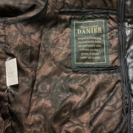 90s- DANIER Leather Jacket with Detachable Liner