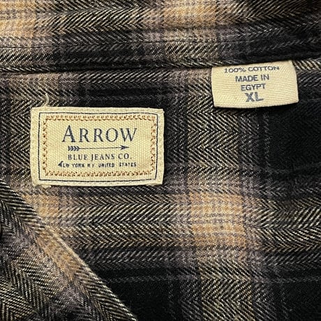 00s- ARROW Cotton Flannel Shirt