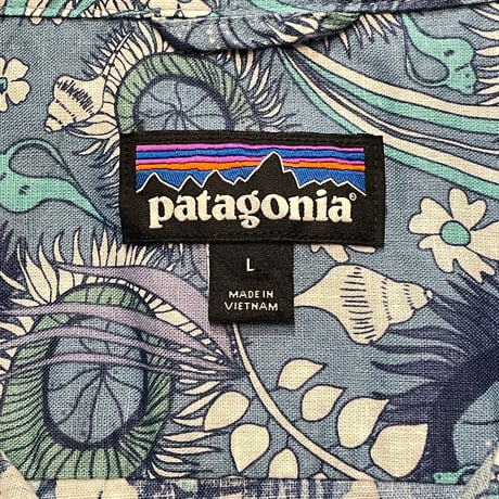 ‘22 Patagonia Botanical Pattern Hemp/Cotton Shirt