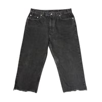 90s Levi’s 550 Cut Off Black Denim Pants