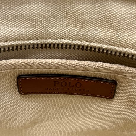 Polo Ralph Lauren Canvas New Orleans Polo Bear Mini Tote