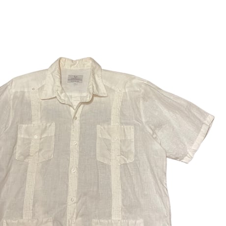 00s- CRIOLLA Linen Guayabera shirt