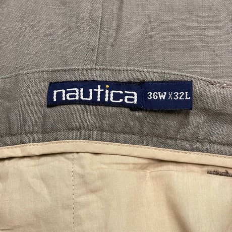 90s- Nautica Linen Slacks