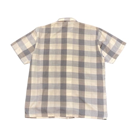 80s~ SOUTH BAY Poly/Cotton Plaid Shirt