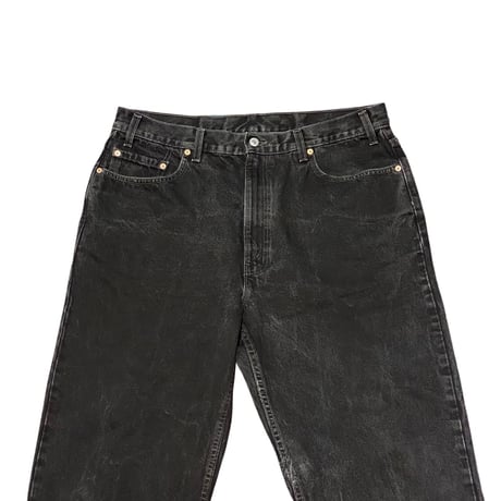90s Levi’s 550 Cut Off Black Denim Pants