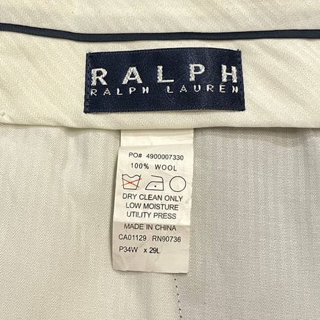 90s RALPH LAUREN Two Tuck Wool Slacks W34