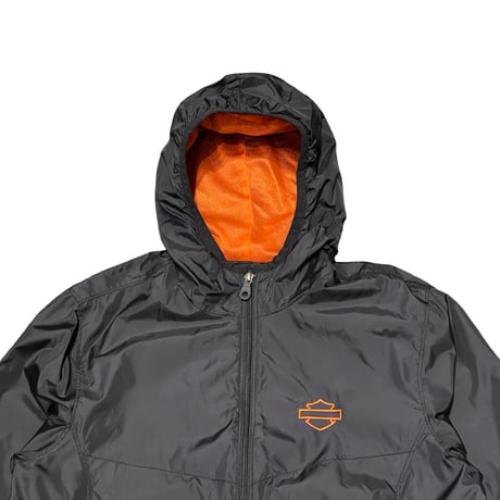 00s- HARLEY-DAVIDSON Hooded Nylon Jacket
