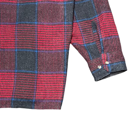 80s- VAN HEUSEN Acrylic Flannel Shirt