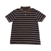 00s~ Nautica Striped Polo Shirt