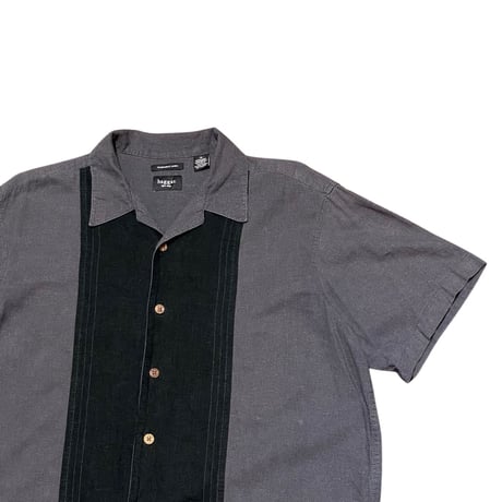 00s hagger Linen/Rayon Open Collar Shirt