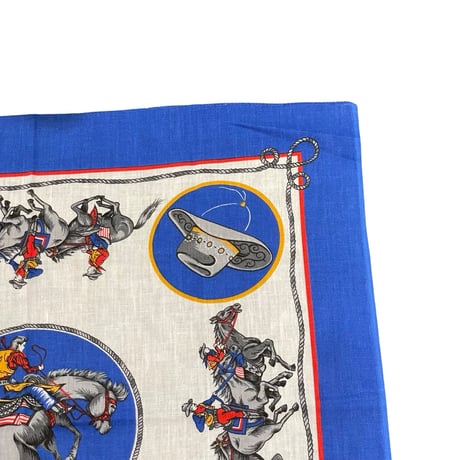 80s WAMCRAFT Cowboy pattern Bandana