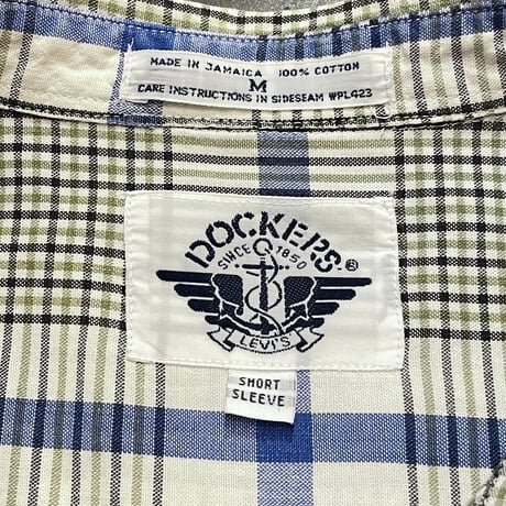 90s- DOCKERS Cotton Plaid Shirt