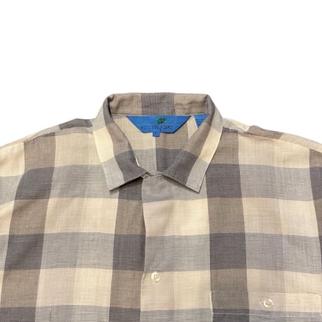80s~ SOUTH BAY Poly/Cotton Plaid Shirt
