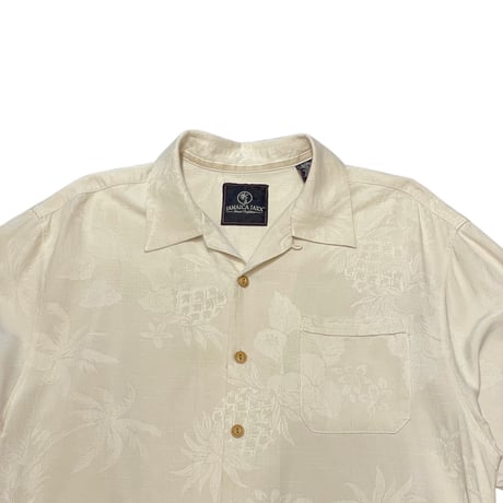 00s~ JAMAICAN JAXX Silk Open Collar Shirt