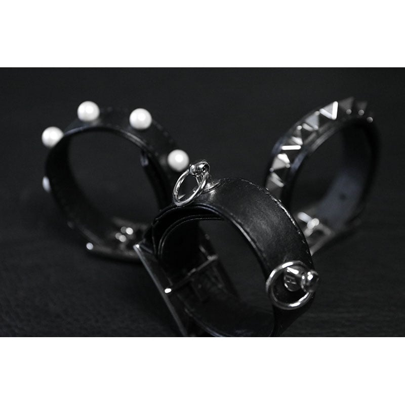 15mm Insert Tip Leather Bracelet / Acute Pyrami