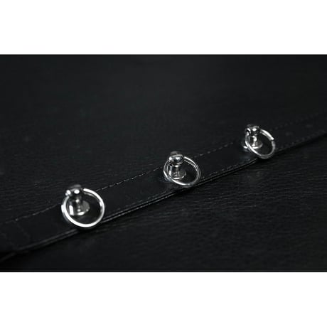 20mm Insert Tip Leather Bracelet / Three Ring Design ( 30th Anniversary Model )