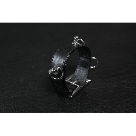20mm Insert Tip Leather Bracelet / Three Ring Design ( 30th Anniversary Model )