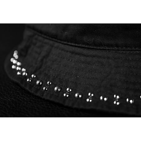 Twill Bucket Hat / 2:1 Round Studs Embellished Design 001 ( 30th Anniversary Model )