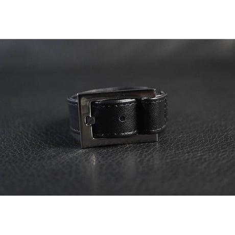 20mm Insert Tip Leather Bracelet / Pyramid & Ring Design ( 30th Anniversary Model )
