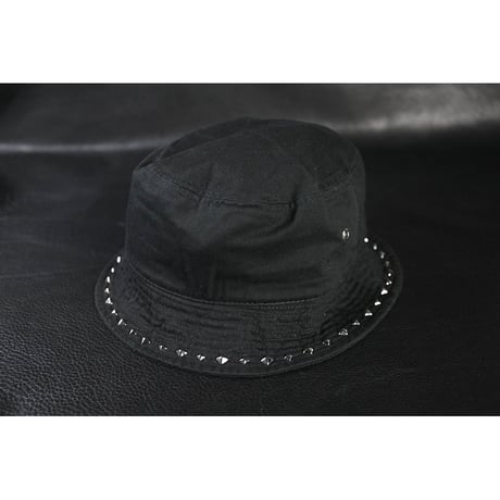 Twill Bucket Hat / Pyramid Studs Embellished Design 001 ( 30th Anniversary Model )