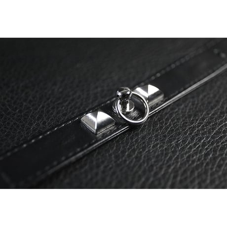 20mm Insert Tip Leather Bracelet / Pyramid & Ring Design ( 30th Anniversary Model )
