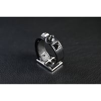 20mm Insert Tip Leather Bracelet / Pyramid & Ring Design ( 30th Anniversary Model )