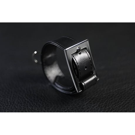 20mm Insert Tip Leather Bracelet / Pyramid & Ring Design ( 30th Anniversary Model )
