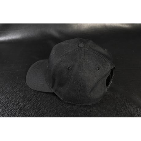 6 Panel Mid-Profile Baseball Cap / Black Cat & Sheet Ghost Design (刺繍)