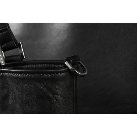 Leather Tote Bag /  Double Side Zipper Design S-size