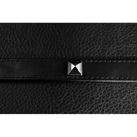 18mm Insert Tip Leather Bracelet / Pyramid Italian Studs Design ( 30th Anniversary Model )