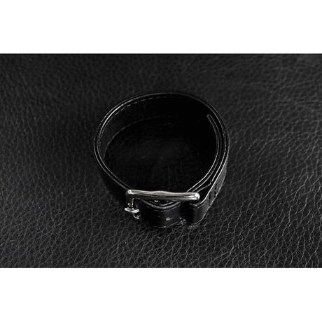 18mm Insert Tip Leather Bracelet / Three Star Italian Studs Design ( 30th Anniversary Model )