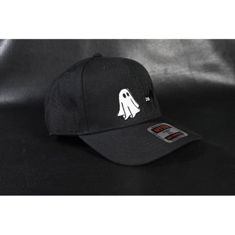 6 Panel Mid-Profile Baseball Cap / Black Cat & Sheet Ghost Design (刺繍)