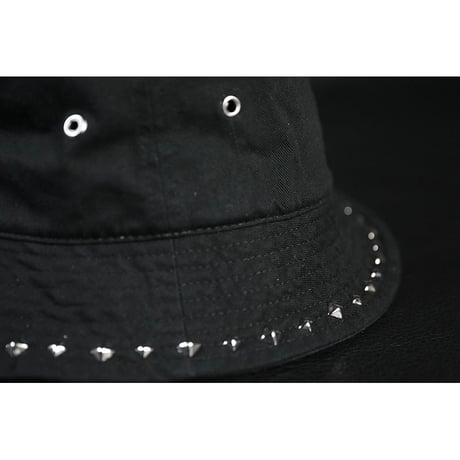Twill Bucket Hat / Pyramid Studs Embellished Design 001 ( 30th Anniversary Model )