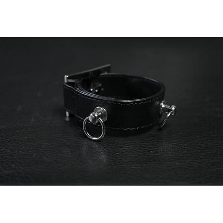 20mm Insert Tip Leather Bracelet / Three Ring Design ( 30th Anniversary Model )