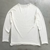 薄綿クルーネック 長袖