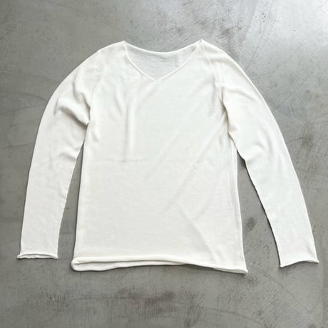 薄綿Vネック長袖