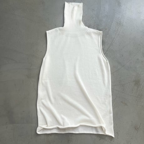 薄綿リブタートル ノースリーブ