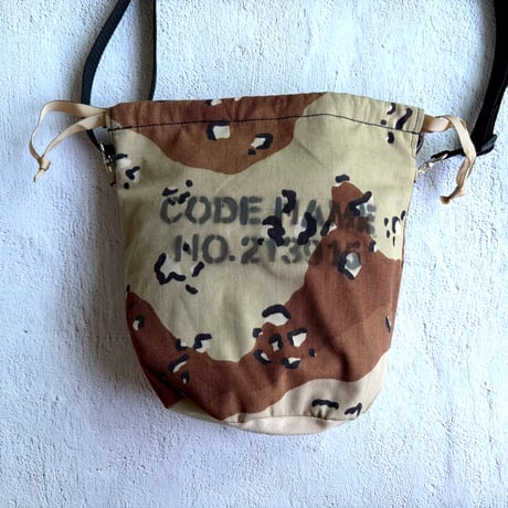 【一点物】BACIO./DRAWSTRING BAG TYPE 2_SAND CAMO