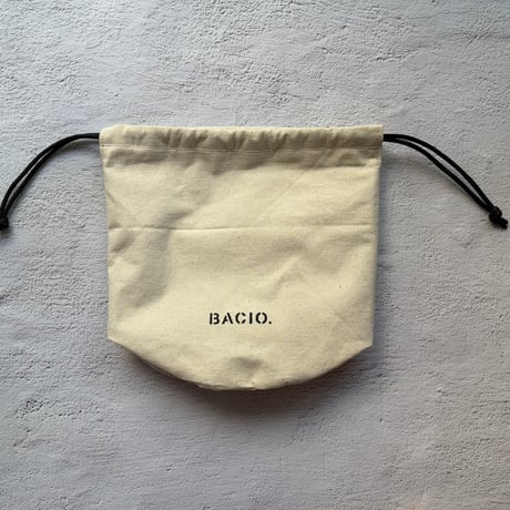 BACIO./DRAWSTRING BAG__NATURAL